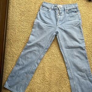 Zara light blue denim pant